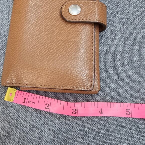 Coach Brown Leather Monogrammed Small Wristlet - Picture 12 of 13